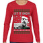 Hunter Let It Snow Biden Ugly Christmas Sweater Womens Graphic Long Sleeve T-Shirt