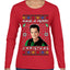 Have a Perry Christmas Ugly Christmas Sweater Womens Graphic Long Sleeve T-Shirt