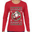 Always Shooting For The Naughty List Ugly Christmas Sweater Womens Graphic Long Sleeve T-Shirt