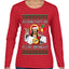 Gonna Party Like It's My Birthday Jesus Ugly Christmas Sweater Womens Graphic Long Sleeve T-Shirt