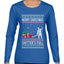 Merry Christmas Shitter's Full Christmas Vacation Ugly Christmas Sweater Womens Graphic Long Sleeve T-Shirt