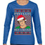 Office Phyllis Navidad Happy Holiday Ugly Christmas Sweater Womens Graphic Long Sleeve T-Shirt