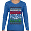 All I Want For Christmas Is Peace on Earth  Ugly Christmas Sweater Womens Graphic Long Sleeve T-Shirt
