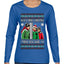 I Triple Dog Dare Ya Merry Story Ugly Christmas Sweater Womens Graphic Long Sleeve T-Shirt