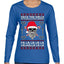 Valhalla Deck The Halls With Skulls & Bodies Ugly Christmas Sweater Womens Graphic Long Sleeve T-Shirt