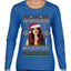 Don't Appreciate Limitations Being Placed Donna TV Show Parody Ugly Christmas Sweater Womens Graphic Long Sleeve T-Shirt
