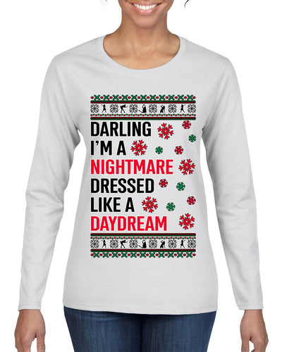 In My Era Movie Christmas Outfit  Ugly Christmas Sweater Womens Graphic Long Sleeve T-Shirt