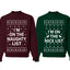 Im on the Naughty Nice List Matching Couples Crewneck Sweater