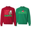 I Put Out For Santa Cookies Milk Xmas  Matching Couples Crewneck Sweater