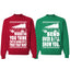 Family Vacation Where Do You Think You're Gonna Put a Tree that Big? … Bend Over & I'll Show You Matching Couples Crewneck Sweater