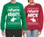 I'm With Naughty... I'm With Nice Ugly Christmas Sweater Matching Couples Crewneck Sweater