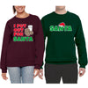 I Put Out For Santa Cookies Milk Xmas  Matching Couples Crewneck Sweater