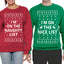 Im on the Naughty Nice List Matching Couples Crewneck Sweater