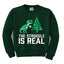 Christmas Trex The Struggle is Real Ugly Christmas Sweater Boys Crewneck Graphic Sweatshirt