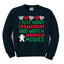 I Just want to Make Stuff and Watch Christmas Movies Ugly Christmas Sweater Boys Crewneck Graphic Sweatshirt