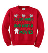 I Just want to Make Stuff and Watch Christmas Movies Ugly Christmas Sweater Boys Crewneck Graphic Sweatshirt