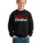 Merry Christmas Buffalo Plaid Christmas Unisex Boys Girls Crewneck Graphic Sweatshirt