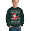 Here Comes Santa Floss Funny Dance Moves Kids Ugly Christmas Sweater Unisex Boys Girls Crewneck Graphic Sweatshirt