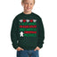 I Just want to Make Stuff and Watch Christmas Movies Ugly Christmas Sweater Boys Crewneck Graphic Sweatshirt