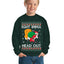 Ight Imma Head Out Funny Santa Xmas Meme Ugly Christmas Sweater Unisex Boys Girls Crewneck Graphic Sweatshirt