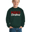 Merry Christmas Buffalo Plaid Christmas Unisex Boys Girls Crewneck Graphic Sweatshirt