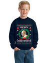 Merry Chrithmith Mike Tyson Ugly Christmas Ugly Christmas Sweater Boys Crewneck Graphic Sweatshirt