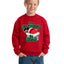 The Struggle is Real Xmas Ugly Christmas Sweater Boys Crewneck Graphic Sweatshirt