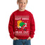 Ight Imma Head Out Funny Santa Xmas Meme Ugly Christmas Sweater Unisex Boys Girls Crewneck Graphic Sweatshirt