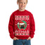 Merry Pitmas Ugly Christmas Sweater Unisex Boys Girls Crewneck Graphic Sweatshirt