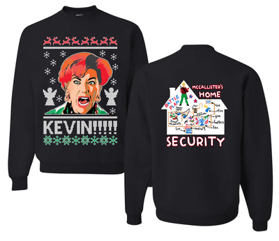 Kevin's Mom Screaming Kevin!  Christmas Unisex Crewneck Sweatshirt