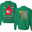 Oh Fudge Funny Story Ugly Christmas Front and Back Sweater Unisex Crewneck Sweatshirt