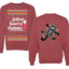 Jolliest Bunch of Assholes Xmas Movie Ugly Christmas Front and Back Sweater Unisex Crewneck Sweatshirt