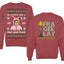 He Looks Like A Pink Nightmare Story Ugly Christmas Front and Back Sweater Unisex Crewneck Sweatshirt