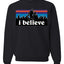 I Believe Big foot Christmas Christmas Unisex Crewneck Graphic Sweatshirt