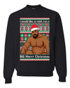 Wood Meme Wish You A Big Merry Christmas Christmas Unisex Crewneck Graphic Sweatshirt