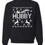 Christmas Hubby Love Ugly Christmas Sweater Christmas Unisex Crewneck Graphic Sweatshirt