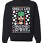 Smells Like Christmas Spirit Ugly Christmas Sweater Christmas Unisex Crewneck Graphic Sweatshirt