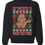 My Sweater Is Uglier Than Yours Woman Pointing Cat Meme Ugly Christmas Sweater Unisex Crewneck Graphic Sweatshirt