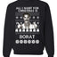 All I Want for Christmas is Borat Ugly Christmas Sweater Unisex Crewneck Graphic Sweatshirt