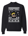 I Don't Roll on Shabbos Funny Walter Quote Big Lebowski Christmas Unisex Crewneck Graphic Sweatshirt