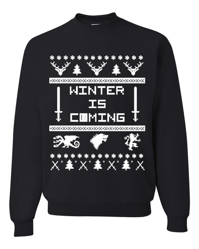 Winter is Coming | GoT Christmas Unisex Crewneck Graphic Sweatshirt