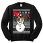 Dabbing Snowman  Christmas Unisex Crewneck Graphic Sweatshirt