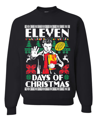 Eleven Days of Christmas Christmas Unisex Crewneck Graphic Sweatshirt