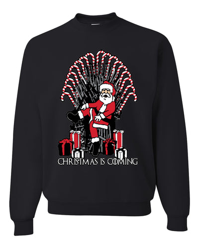 Christmas is Coming | GOT Iron Throne Unisex Crewneck Graphic Sweatshirt