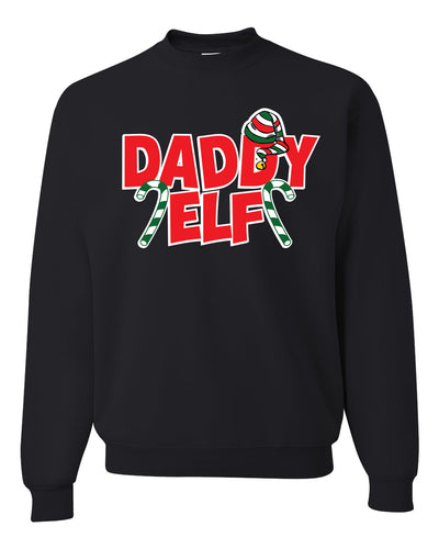 Daddy Elf Christmas Unisex Crewneck Graphic Sweatshirt