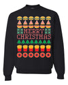 Merry Christmas Junk Food Unisex Crewneck Graphic Sweatshirt