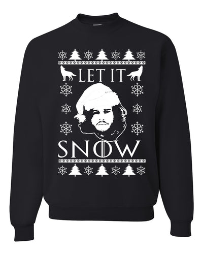 Let It Snow Jon Snow GoT Unisex Crewneck Graphic Sweatshirt