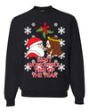 Most Wonderful Time of The Year Santa Jesus Unisex Crewneck Graphic Sweatshirt