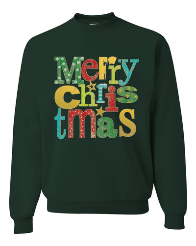 Colorfful Merry Christmas Decoration Christmas Unisex Crewneck Graphic Sweatshirt