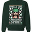Smells Like Christmas Spirit Ugly Christmas Sweater Christmas Unisex Crewneck Graphic Sweatshirt